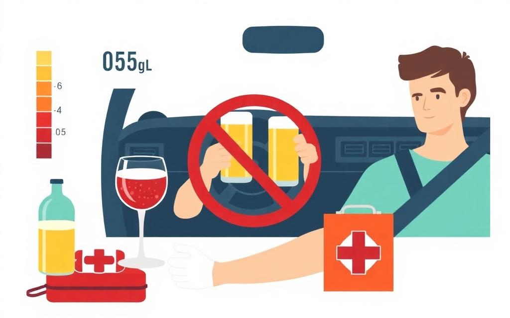 Guida e condizioni psicofisiche, alcol, droghe, primo soccorso
